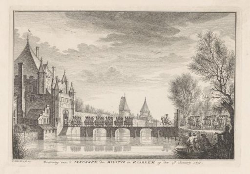 Militia entering Haarlem, 1750