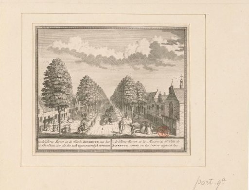 View of the Breestraat at Beverwijk, 1729