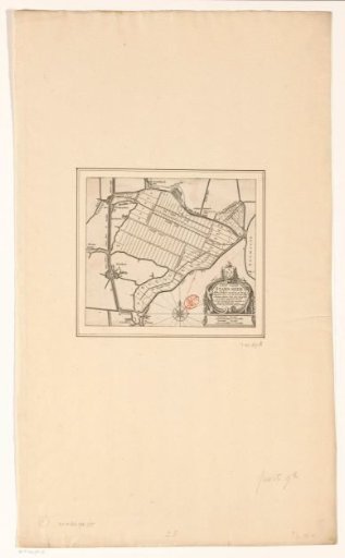 Map with the plots of the Starnmeerpolder, 1643