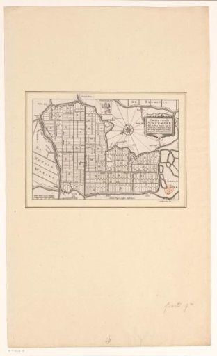 Map of the Schermer after the completion of the embankment and the division of the plots, 1635