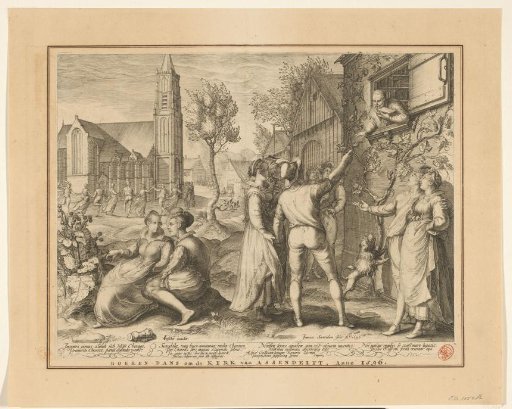 Young Couples Having Fun and Dancing, 1596