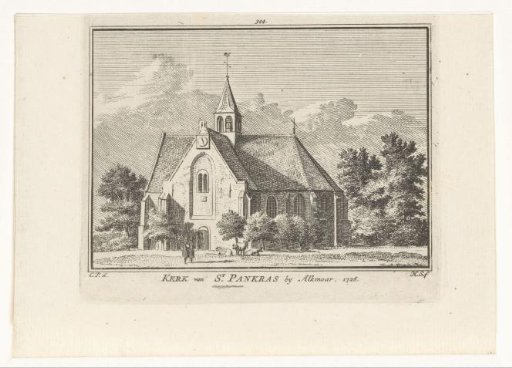 View of the church at St Pancras, 1726