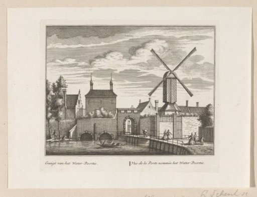 View of the Water Gate in Alkmaar