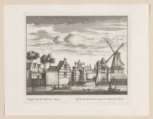 View of the Schermer Gate in Alkmaar