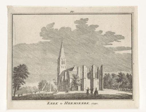 View of the Village Church in Heemskerk, 1740