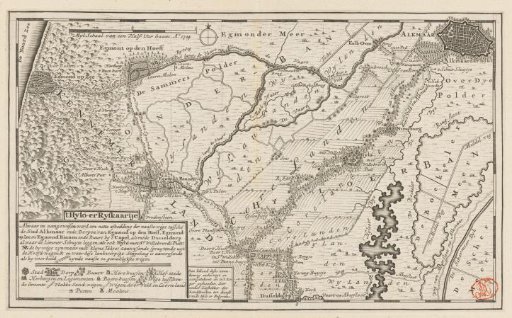 Pilgrim's map for the shrine of Our Lady of the Need in Heiloo