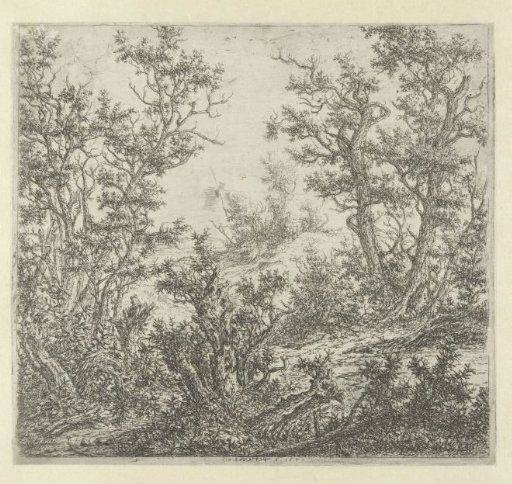 Landscape with Three Oak Trees on the Right