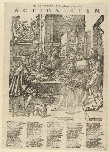 Satirical Print on the Actionists of 1720