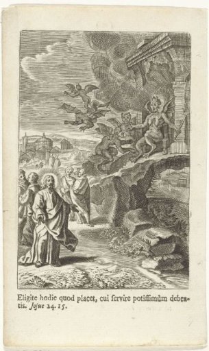 Satan Enthroned before the Mouth of Hell and Speaking with Christ