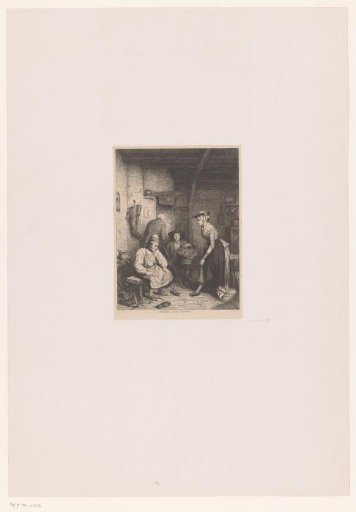 Young woman at the shoemaker's