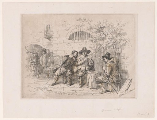 Soldiers playing cards