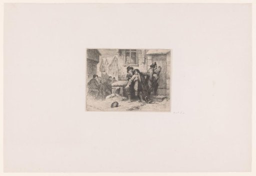 Arrest of a drunken man