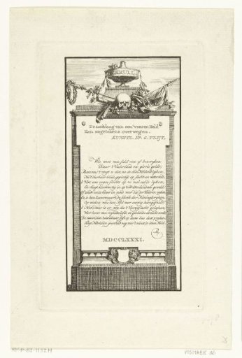 Monumental tomb with poem for Lieutenant-Commander Willem Krul