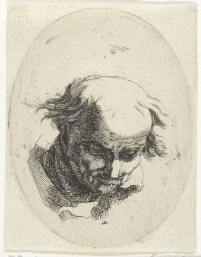 Head of an Old Man Looking Down