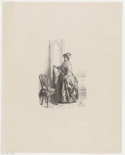Woman with a Hat and a Parasol