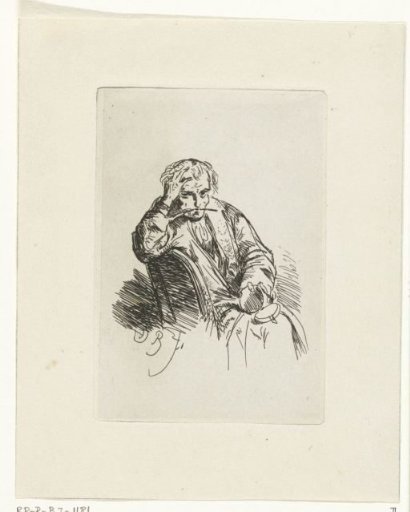 Writer with pen in his mouth