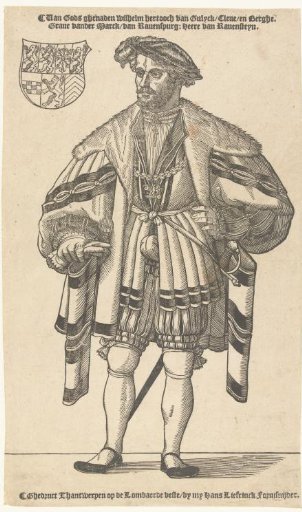 Portrait of Duke William of Cleves, Jülich and Berg, Count of Mark, Lord of Ravenstein