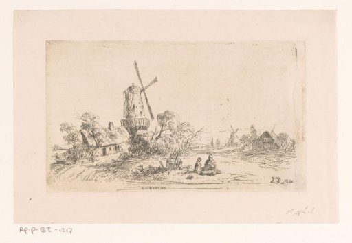 Landscape with a mill