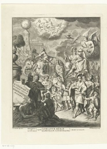 Allegory with the triumphal procession of Alexander the Great