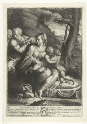 Seated Madonna with Child and John the Baptist