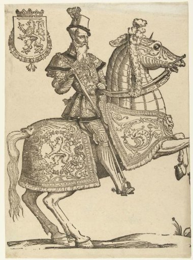 Portrait of Reinout III van Brederode on horseback