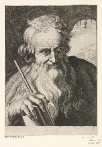 Old man in a cave