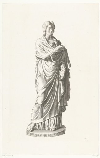 Woman wrapped in a mantle