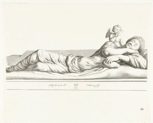 Sleeping woman with a putto