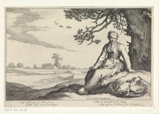 A Young Woman Under a Tree