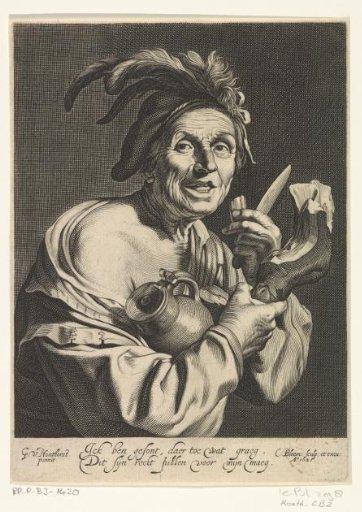 Man Eating Ham
