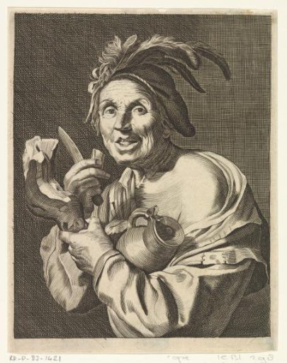 Man Eating Ham