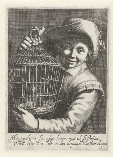 Boy with a Birdcage