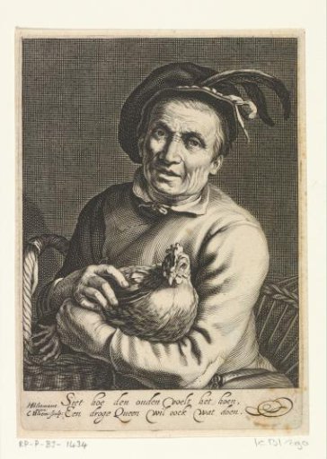 Peasant with a Hen