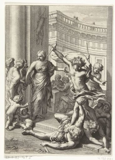 A massacre at the gate of a temple