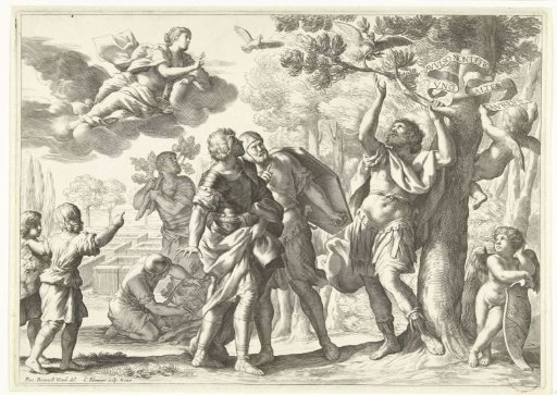 Aeneas Breaks Off the Golden Bough
