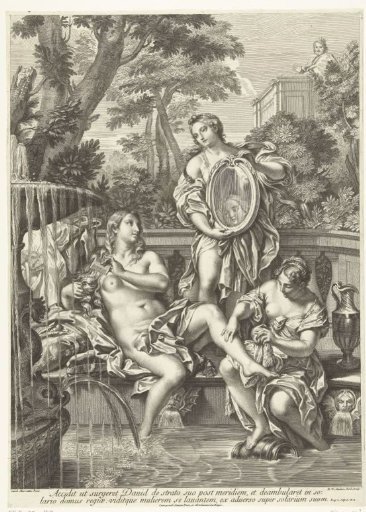 David Sees Bathsheba Bathing in His Garden