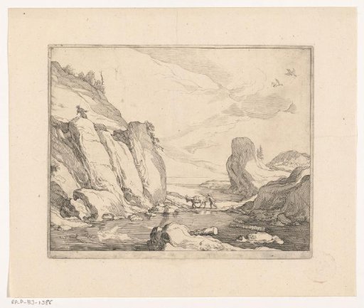 Coastal landscape with rocks