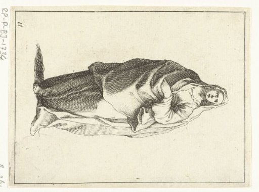 Woman with veil over her head