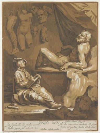 Title page for the drawing book of Abraham Bloemaert, part 1