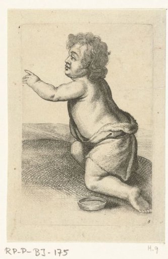 Half-Naked Child with a Small Plate