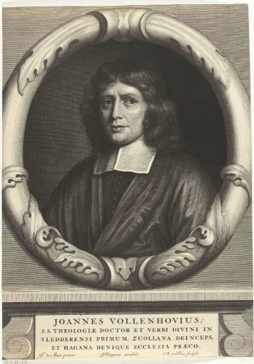 Portrait of minister Joannes Vollenhove