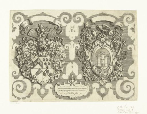 Coats of arms of Wilhelm van Weelij and Maria van Valckenburg