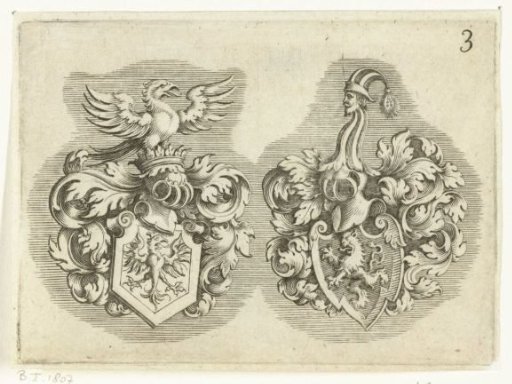 Two coats of arms