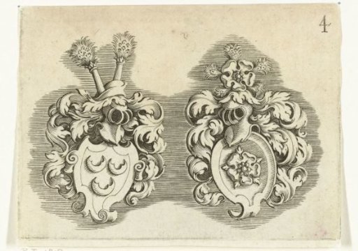 Two coats of arms