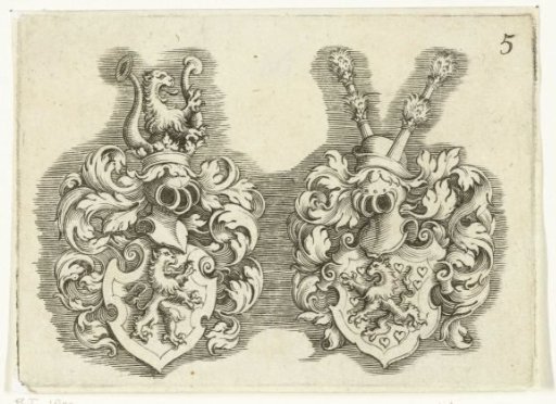 Two coats of arms