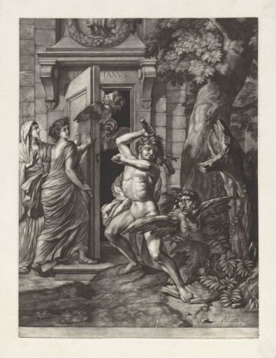 Allegory on the Peace of Nijmegen (1678): Hercules Defeats the Harpies before the Temple of Janus