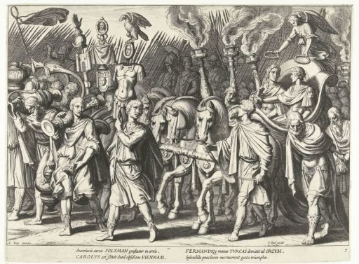 Triumphal procession of Emperor Charles V and his brother Ferdinand I after the liberation of Vienna