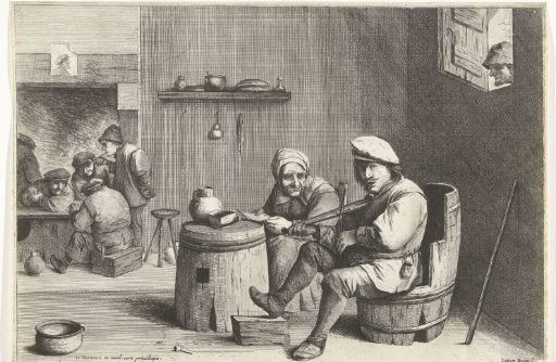 Violin Player in a Tavern