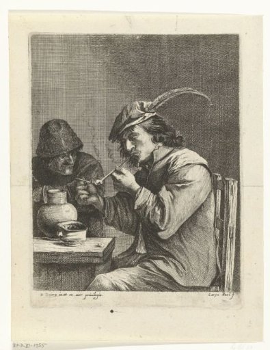 Men smoking pipes