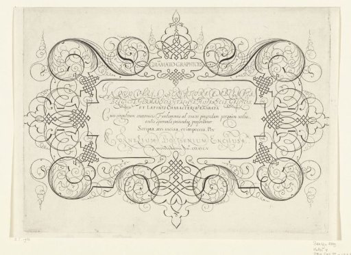 Title page: Grammato-Graphices. In Quo Varia Scripurae Emblemata